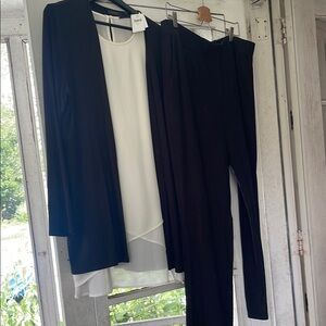 J. Jill Black Wearever Pantsuit for Effortless Elegance and Comfort Size L
